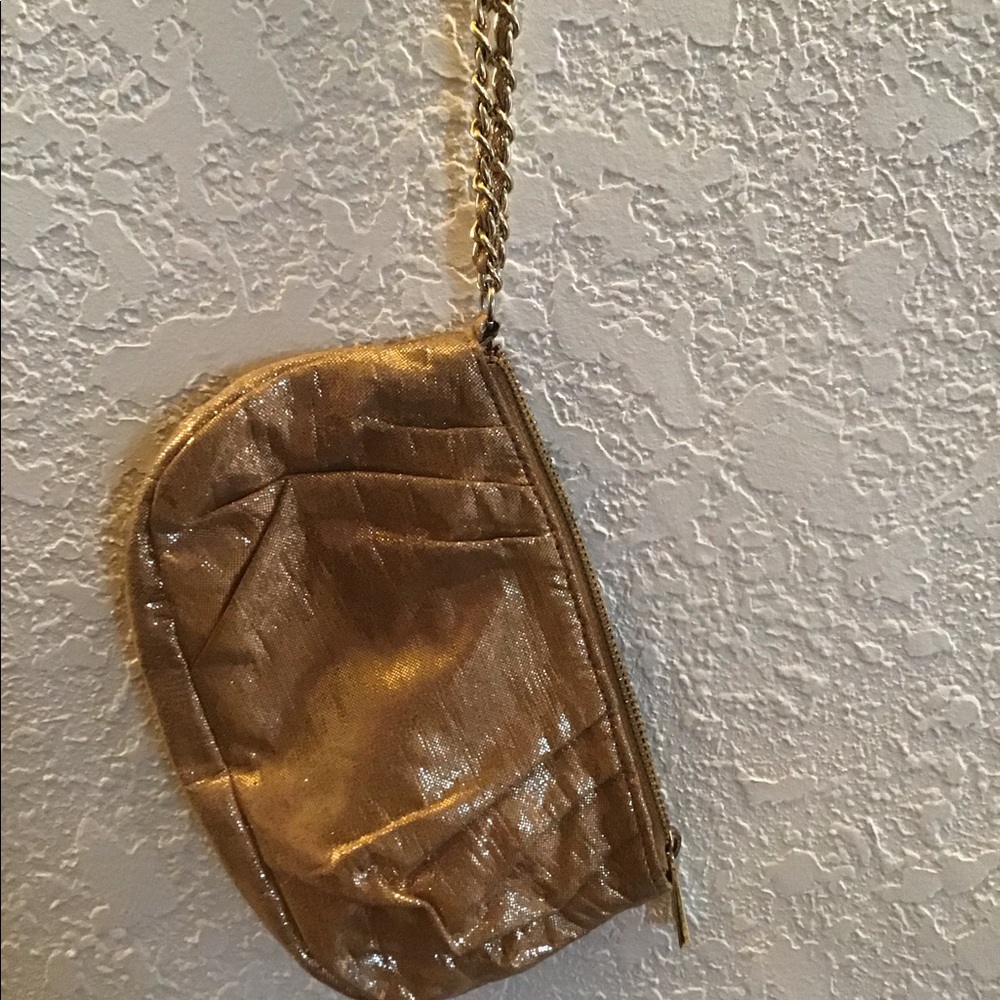 Gold wristlet by express